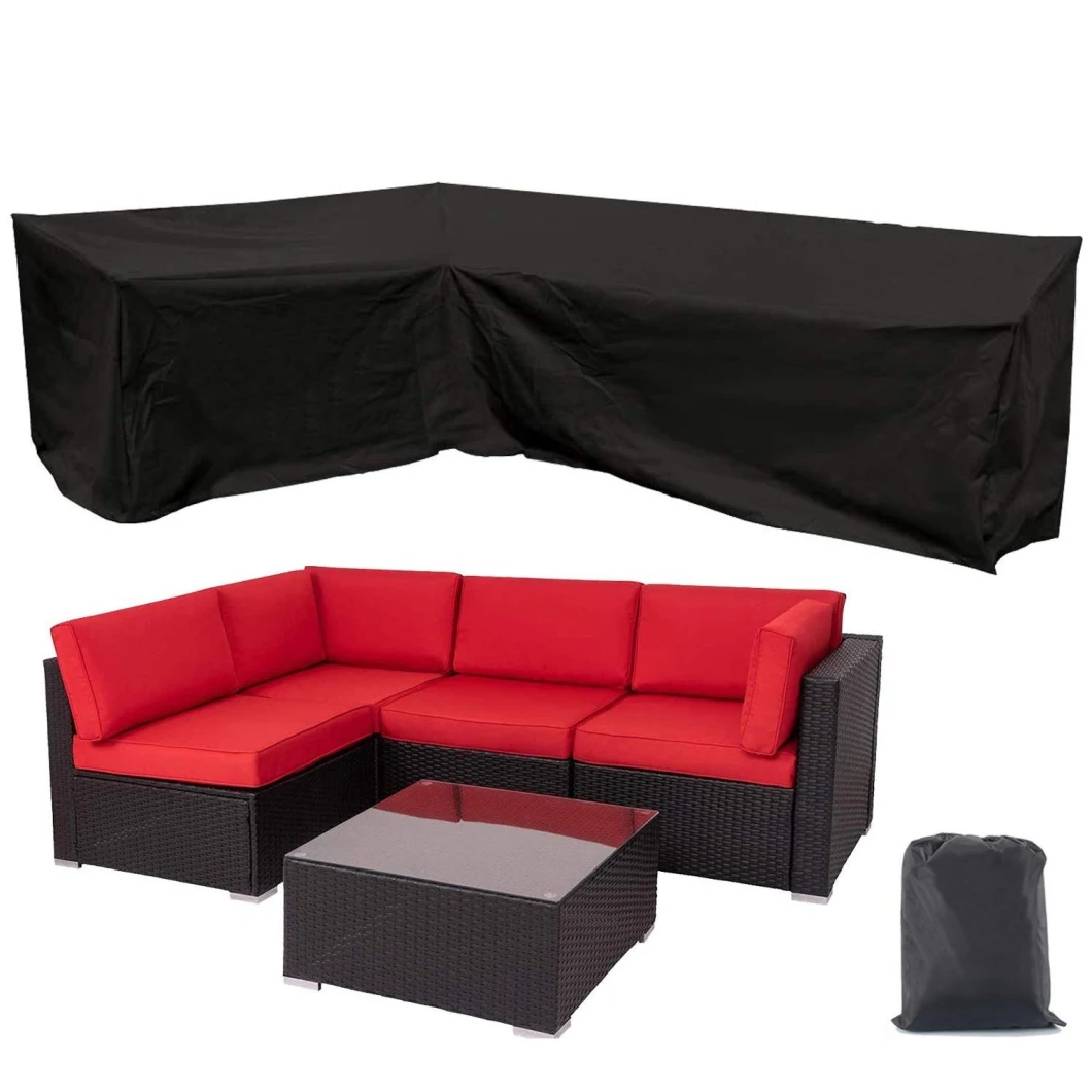 Waterproof Furniture Covers Rainproof Anti-UV Outdoor L Shape Corner Sofa Cover Rattan Patio Garden All-Purpose Protective Covers