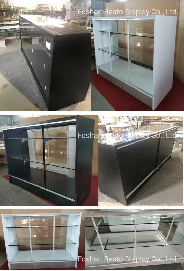 Retail Display Counter Glass Showcase Display Case for Vape Store, Smoke Store, Retail Store, Jewelry Displa, Electronics Store, Clothes Store, Shoes Store.